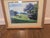 Realism Original Realist Landscape Print, Hawaiian Pastoral Farm Scene With Jacaranda Tree, Wood Framed, Curtis Wilson Cost 1985 For Sale - Image 3 of 9