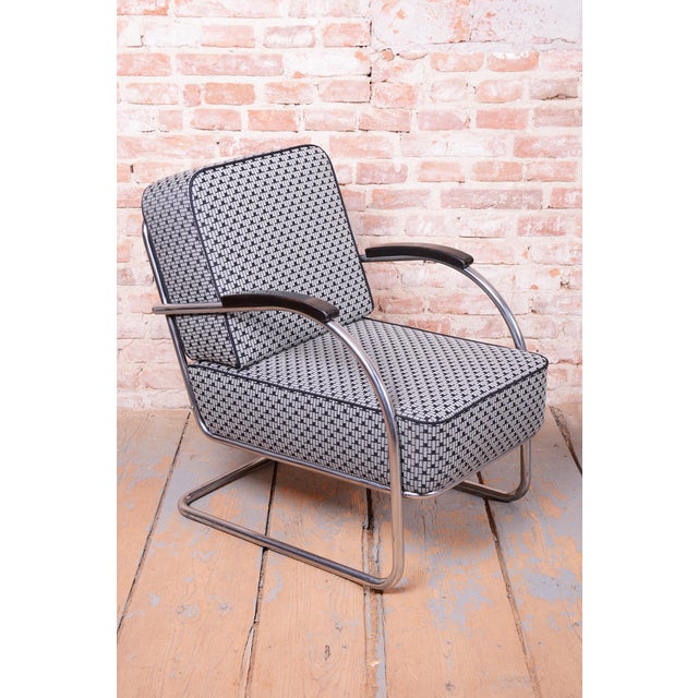 Black Bauhaus Chairs in Beech and Chrome, Germany, 1930s, Set of 2 For Sale - Image 8 of 18