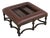 Lillian August by Drexel Leather Coffee Table Ottoman For Sale
