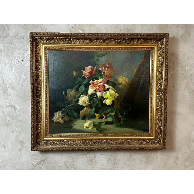 Still Life Composition, 1900s, Oil Painting on Canvas, Framed For Sale - Image 7 of 13