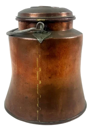 Antique Scandinavians Copper Milk Bucket