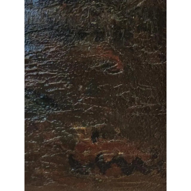 Sylvain Vigny, Boats and Fishermen, Oil on Canvas, 1920s, Framed For Sale - Image 3 of 11