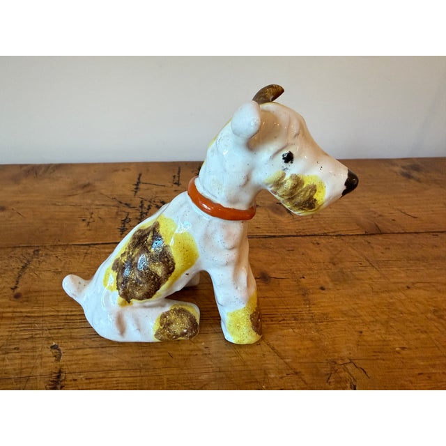 Vintage Pair of H. Mária Ráhmer Ceramic Sculptures of Terrier Dogs For Sale - Image 11 of 15
