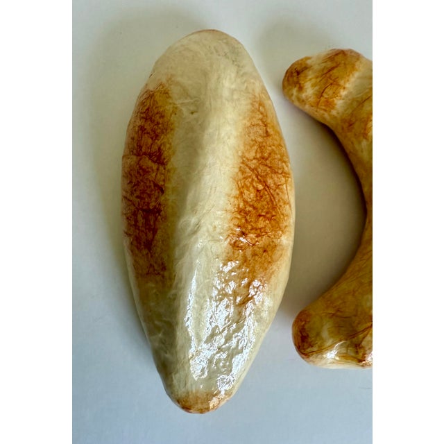 Pair of Vintage Faux Bread Roll & Crescent Roll Display Pieces For Sale In Los Angeles - Image 6 of 7