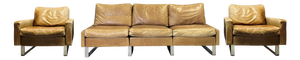 Leather Sofa Set from COR, Set of 3