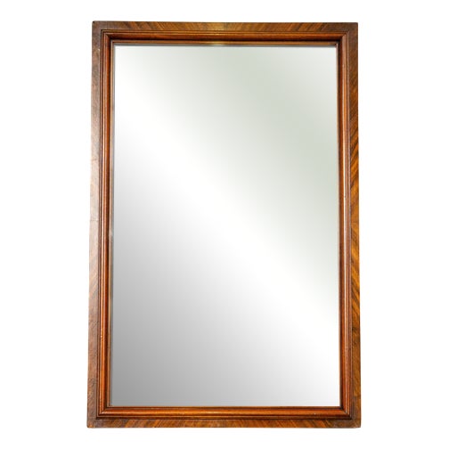 Antique Mirror with Pine Frame, 1900s For Sale