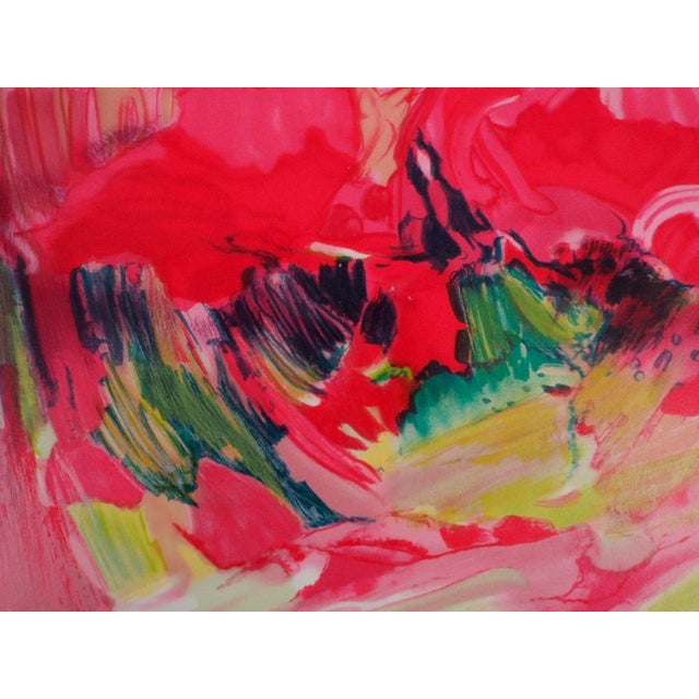 Claude Hemeret, Printemps au jardin, Lithograph For Sale - Image 4 of 8
