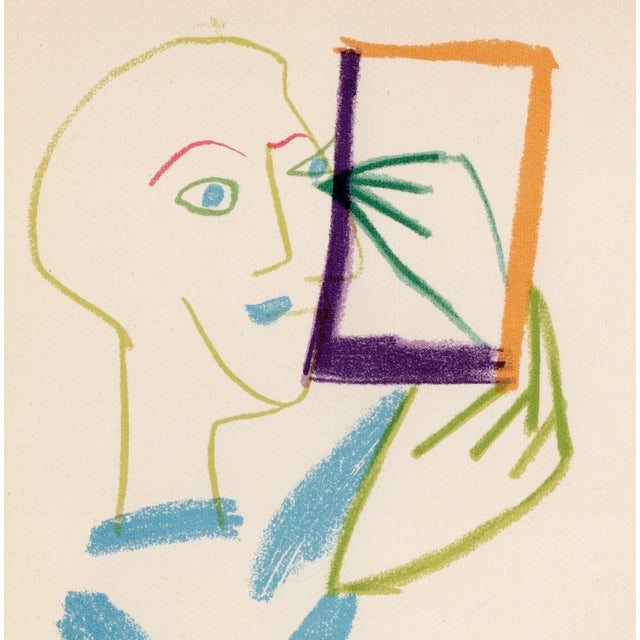 Modern Pablo Picasso, The Painter and the Mother and Child, Nude, Lithograph, 1954 For Sale - Image 3 of 8