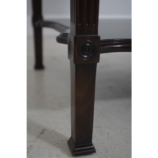 Theodore Alexander 5006-025 Walnut Lamp Table For Sale - Image 10 of 18