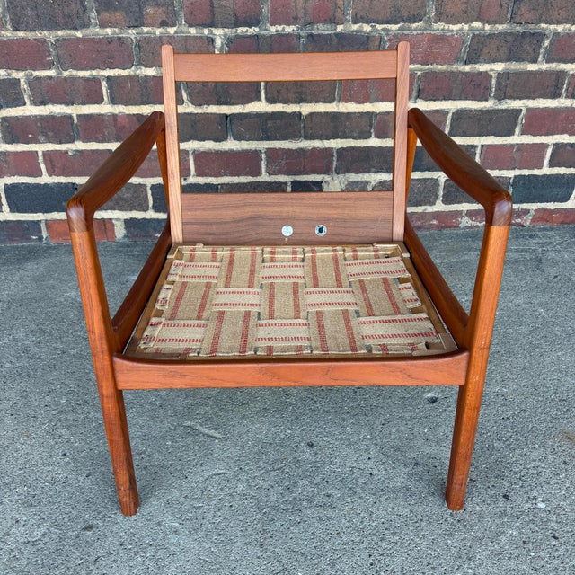 John Stuart for Ole Wanscher Danish Teak Lounge Chair For Sale In Cleveland - Image 6 of 9