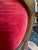 French Antique Louis XVI Style Settee 19th Century Custom Plush Red Velvet For Sale In Raleigh - Image 6 of 12
