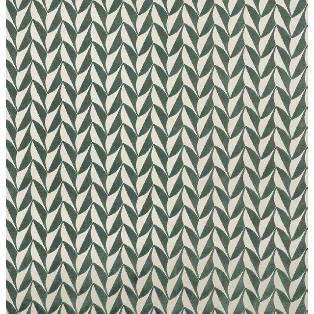 Sample - Schumacher X David Kaihoi Spades Fabric in Mineral For Sale