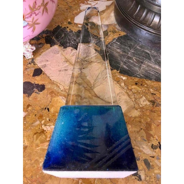 1920s Crystal Obelisk from Daum France, 1920s For Sale - Image 5 of 8