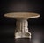Stone Late 19th Century European-Style Round Natural Stone Dining Table With Ornate Carved Pedestal For Sale - Image 7 of 7
