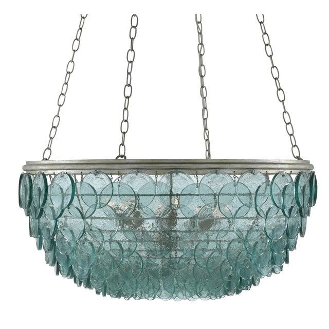 Transitional Currey & Company Quorum Small Chandelier For Sale - Image 3 of 3