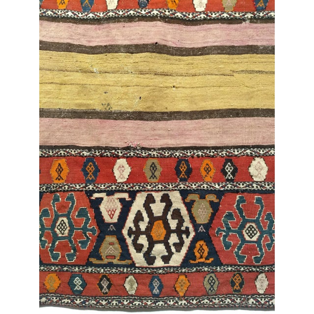 19th Century Persian Shahsavan Mafrash Tribal Cargo Bag Panel For Sale - Image 4 of 7