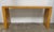 1980s Ron Seff Marquetry Inlay Raffia Wood Console For Sale - Image 5 of 7