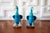 1960s 1960s Mid-Century Chinese Ceramic Turquoise Ducks - a Pair For Sale - Image 5 of 8