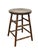 Wood Antique Country Round Wooden Stool With Turned Legs and Stretchers For Sale - Image 7 of 18