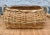 Wood Natural Woven Bamboo Wicker Rattan Cachepot Basket With Handles For Sale - Image 7 of 9