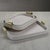 Modern Córdoba Leather Tray with Metal Handles, Medium For Sale - Image 3 of 7