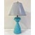 French 1960s French Aquamarine Blue Cracqueleur Finish Lamps - a Pair For Sale - Image 3 of 7