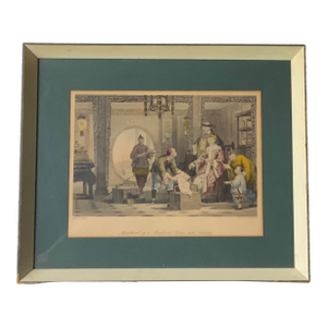 Mid 19th C English Steel Plate Engraving,Framed