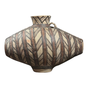 Antique Neolithic Style Chinese Majiayao Polychrome Terracotta Vessel