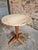 Wood Vintage French Marble Bistro Table in Walnut, 1930s For Sale - Image 7 of 18