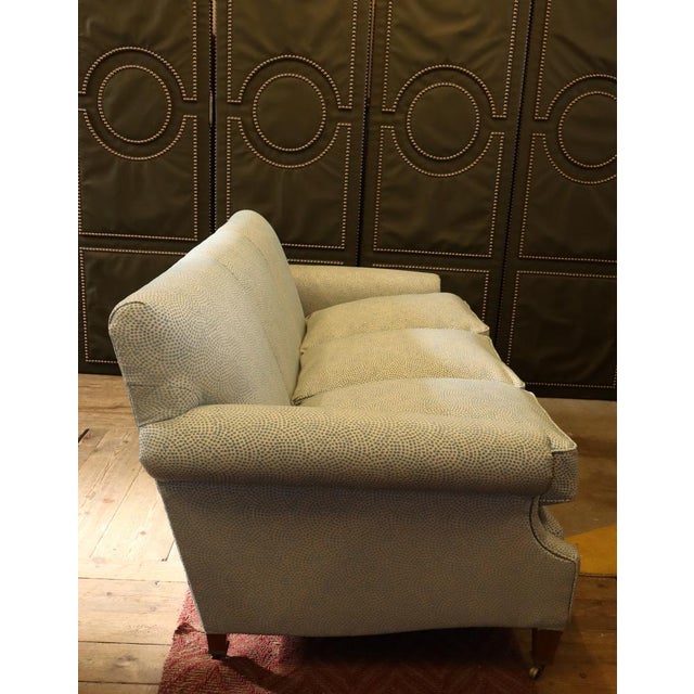 3-Seater Sofa by George Smith with Escale Ciel Fabric by Jean Paul Gaultier, 2010s For Sale - Image 4 of 18