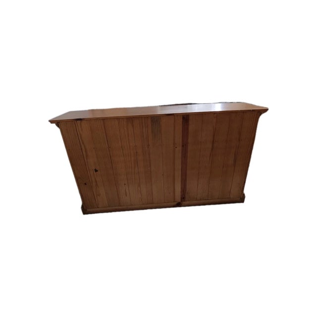 Traditional Vintage Wood American Traditional Sideboard Buffet Credenza 3 Drawer & 3 Doors For Sale - Image 3 of 11