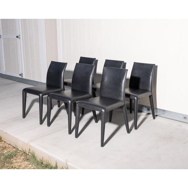 Mid-Century Modern Mario Bellini Vol Au Vent Dining Chairs for B&b Italia, Set of 6 For Sale - Image 3 of 17