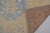 Vintage Anatolian Wool Area Rug, Light Sand Field With Soft Blue Geometric Medallions For Sale - Image 4 of 10