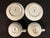 Late 20th Century Japanese Celadon Porcelain Cup & Saucer Set for Two Featuring Botanical Motif For Sale In Atlanta - Image 6 of 6
