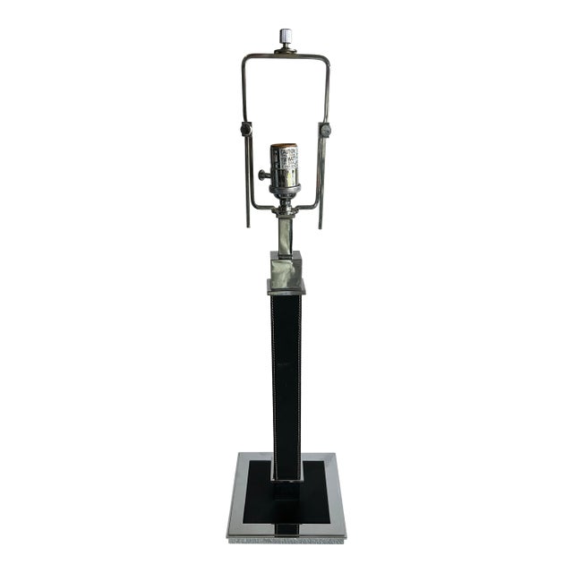 Brown Leather Ralph Lauren Desk Lamp For Sale
