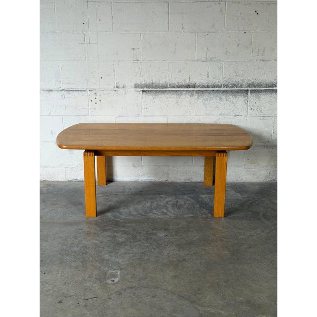 Oak Coffee Table Mid-Centuryl Modern Mid-Century Modern 1970s For Sale - Image 11 of 11