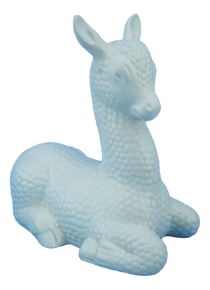 Art Deco Ceramic Baby Deer Sculpture by Giovanni Gariboldi for Richard Ginori Factory, Italy, 1900s