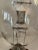 Vintage Retro High Pressure Sodium Industrial Bulb Display on Wood Pedestal Marked "Roost" - Set of 2 For Sale - Image 4 of 8