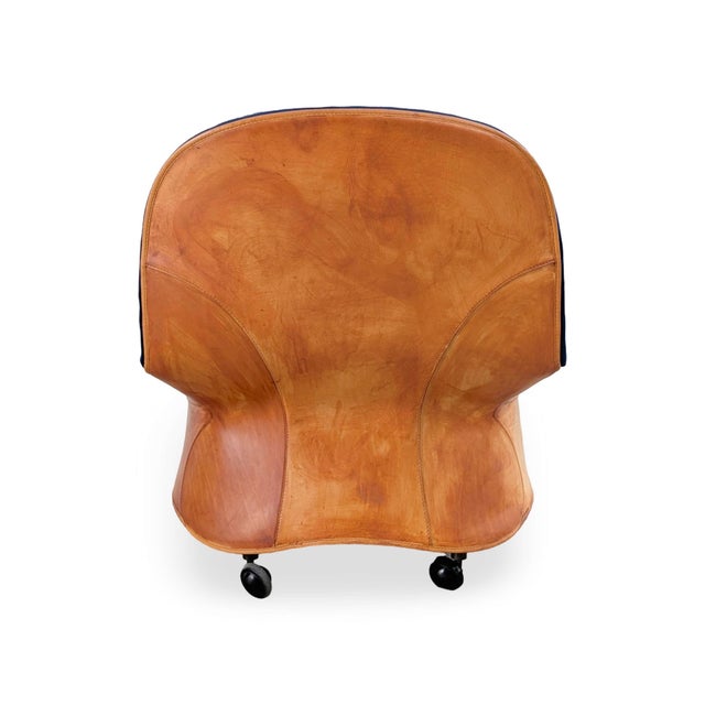 Depadova Armchair with Ottoman in Leather by Vico Magistretti, 1980 For Sale - Image 10 of 17