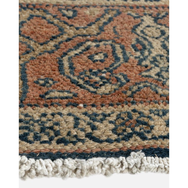 Antique Malayer Navy Blue Area Rug 4'1 X 6'5 For Sale - Image 13 of 14