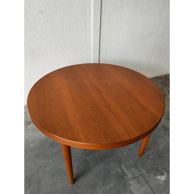 Mid-Century Extendable Teak Table, 1970 For Sale - Image 9 of 9