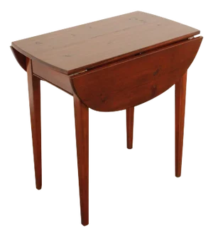 Stephen Von Hohen Custom Crafted Pine Drop Leaf Side Table