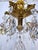 Traditional 1930's Ornate Bronze Chandelier With Crystal Pendant For Sale - Image 3 of 12