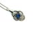 Traditional Natural Sapphire Diamond Pendant with Chain 14k W Gold 2.17 TCW Certified For Sale - Image 3 of 6