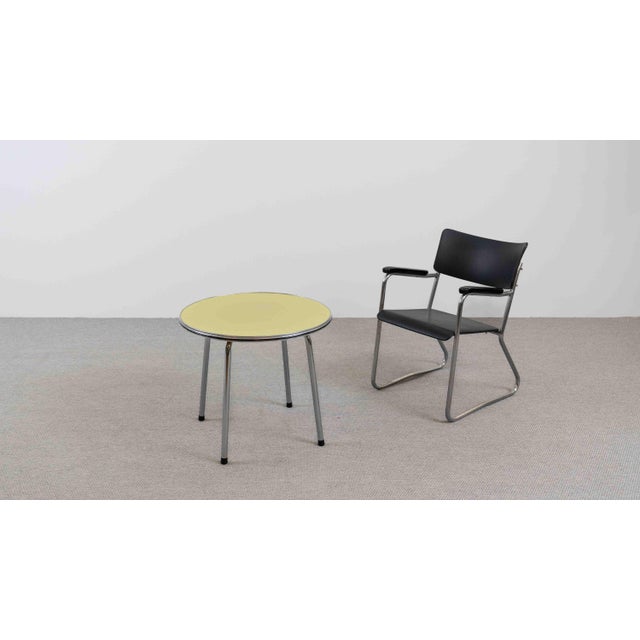 1940s Vintage Bauhaus Steel Tube Side Table, 1940s For Sale - Image 5 of 11