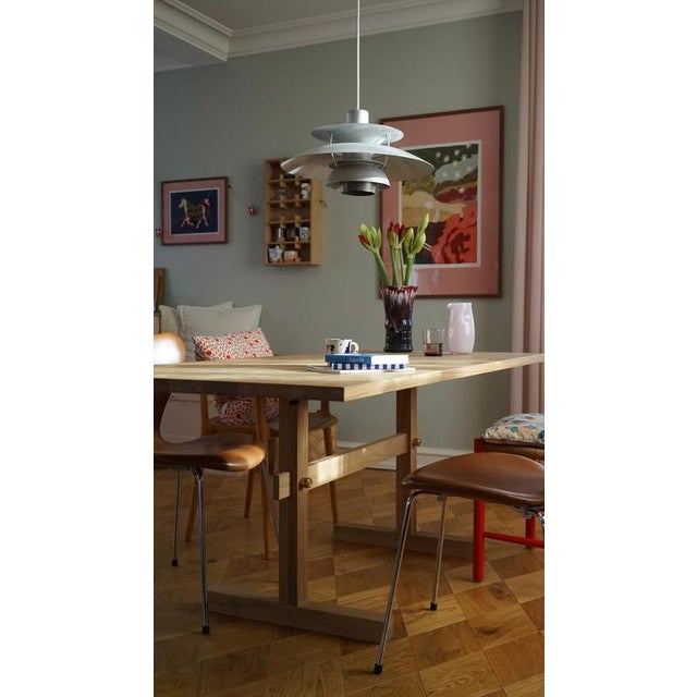 Gaspard Dining Table 180 in Light Oak and Brass by Eberhart Furniture For Sale - Image 16 of 18