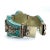Vintage Moroccan Tribal Turquoise & Coral Jewelry Set, Cuff , Ring , Pair of Earrings (4 PCS For Sale In New York - Image 6 of 12