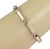 This Long Tube 14k Two Tone Gold Link Bracelet is a vintage piece of fine jewelry that exudes a classic and timeless...