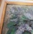 Purple Pastel Floral Painting of Lilacs in Purple Green Gold & White Frame 17" X 14" For Sale - Image 8 of 12