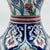 Handmade Ceramic Faceted Vase (25cm) – Red Tulips & Blue Rumi Arches – Hexagonal Form For Sale - Image 4 of 7